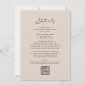 Trendy Arch Earthy Textures Gold Washes Wedding Kaart (Achterkant)