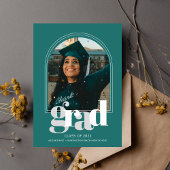 Trendy Arch Photo Graduation Party Aankondiging