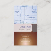 Trendy Architect visitekaartjes (Achterkant)