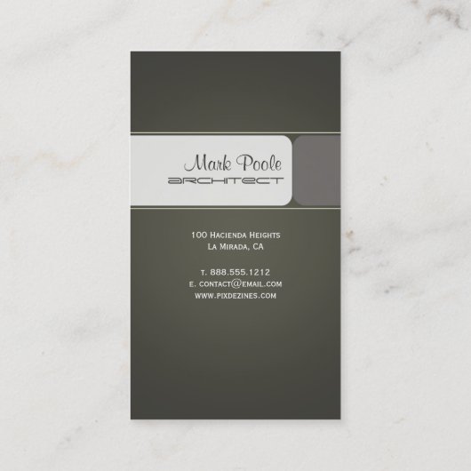 Trendy Architect visitekaartjes (Achterkant)