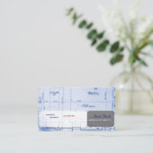 Trendy Architect visitekaartjes (Staand voorkant)