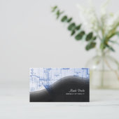 Trendy Architect visitekaartjes (Staand voorkant)