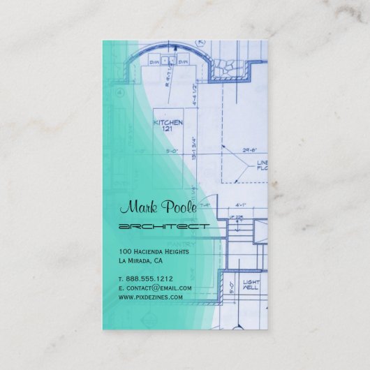 Trendy architecten visitekaartjes (Achterkant)