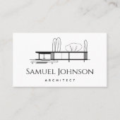 Trendy Architecture Minimalist & Clean Architect B Visitekaartje (Voorkant)