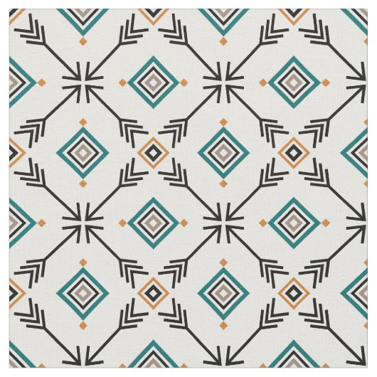 Trendy Arrow Tribal Print Stof (Close Up)