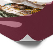 Trendy Art Birthday 5 Foto's Collage Sjabloon Poster (Hoek)