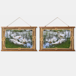 Trendy Art Ducks Vijverleven Hangend Wandkleed