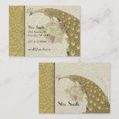 Trendy Art  Peacock Boutique Card Visitekaartje (Voorkant / Achterkant)
