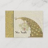 Trendy Art  Peacock Boutique Card Visitekaartje (Achterkant)