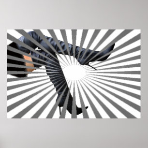 Trendy Art. van de Laars van de Dij Hoge Poster