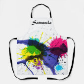 Trendy Artist Paint Splash Persoonlijk Schort (Voorkant)