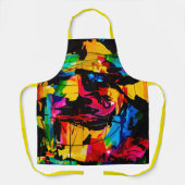 Trendy artistieke moderne Abstracte keuken Schort (Voorkant)