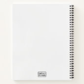 Trendy Artistieke Regenboog Haakfruit Collage Notitieboek (Achterkant)