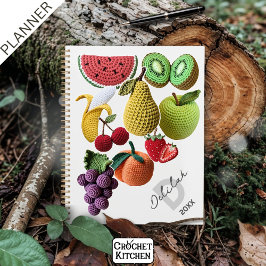 Trendy Artistieke Regenboog Haakfruit Collage Planner