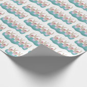 Trendy artistieke zwemmers | Artistisch zwemgif Cadeaupapier (Hoek)