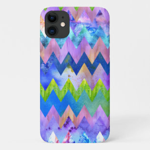 Trendy Artsy Waterverf Painting Chevron Pattern Case-Mate iPhone Case