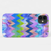 Trendy Artsy Waterverf Painting Chevron Pattern Case-Mate iPhone Case (Achterkant (horizontaal))