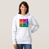 Trendy Ash Color Sjabloon Upload Business Logo Hoodie (Voorkant volledig)