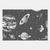 Trendy Astronaut Wrap Paper Flat Sheet Set van 3 (Voorkant 2)