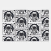 Trendy Astronaut Wrap Paper Flat Sheet Set van 3 (Voorkant)