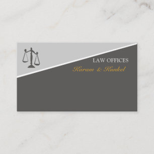 Trendy Attorney Law en Justice Scales of Justice Visitekaartje