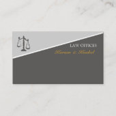 Trendy Attorney Law en Justice Scales of Justice Visitekaartje (Voorkant)