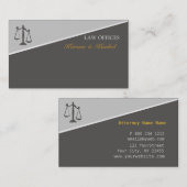 Trendy Attorney Law en Justice Scales of Justice Visitekaartje (Voorkant / Achterkant)