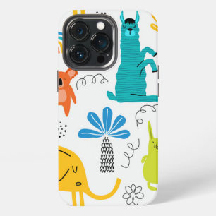 Trendy Australië Blauw Oranje Groen Geel Stevig iPhone 13 Pro Hoesje