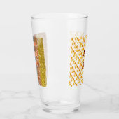 Trendy Autumn Glitter Leaves Glas (Links)