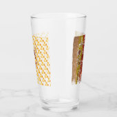 Trendy Autumn Glitter Leaves Glas (Rechts)