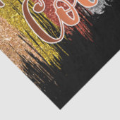 Trendy Autumn Glitter Leaves Tissuepapier (Detail)