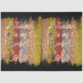 Trendy Autumn Glitter Leaves Tissuepapier (Voorkant)