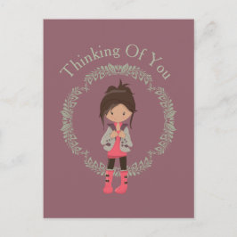 Trendy Avatar Girly Briefkaart