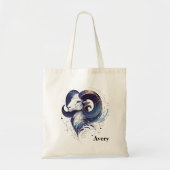 Trendy Avery Waterverf Zodiac Design Tote Bag (Voorkant)