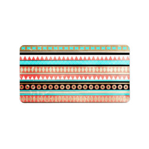 Trendy aztec etiket