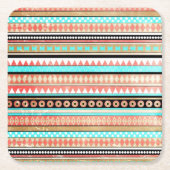 Trendy aztec kartonnen onderzetters (Voorkant)