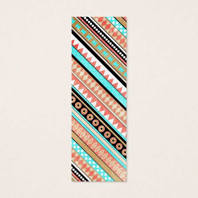 Trendy aztec mini visitekaartjes (Voorkant)