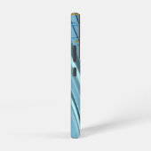 Trendy Baby Blue Musical Notes Samsung Galaxy Hoesje (Rechterkant)