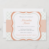 Trendy Baby Dedication Christening Uitnodiging (Voorkant)