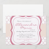 Trendy Baby Dedication Christening Uitnodiging (Voorkant / Achterkant)