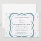 Trendy Baby Dedication Christening Uitnodiging (Voorkant / Achterkant)