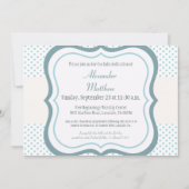 Trendy Baby Dedication Christening Uitnodiging (Voorkant)