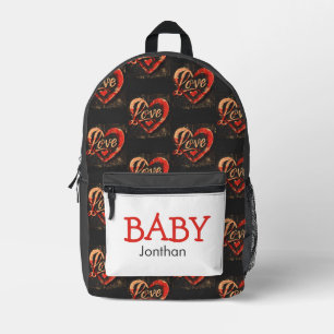 Trendy Baby Heart thema Gedrukte Rugzak