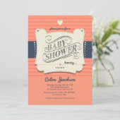 Trendy Baby shower-uitnodiging Kaart (Staand voorkant)