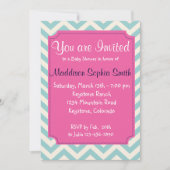 Trendy Baby Shower-uitnodigingen Kaart (Voorkant)