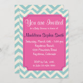 Trendy Baby Shower-uitnodigingen Kaart (Voorkant / Achterkant)