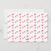 Trendy Baby's 1e Kerstfoto Blush Feestdagenkaart (Achterkant)