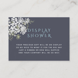 Trendy Baby's Breath Baby shower Display Shower Informatiekaartje