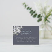 Trendy Baby's Breath Baby shower Display Shower Informatiekaartje (Staand voorkant)