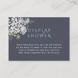 Trendy Baby's Breath Baby Shower Feestelijke Showe Informatiekaartje
